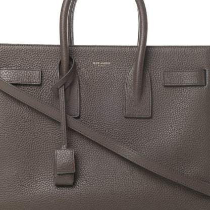 Saint Laurent Grained Calfskin Small Sac De Jour Earth 8 of 18