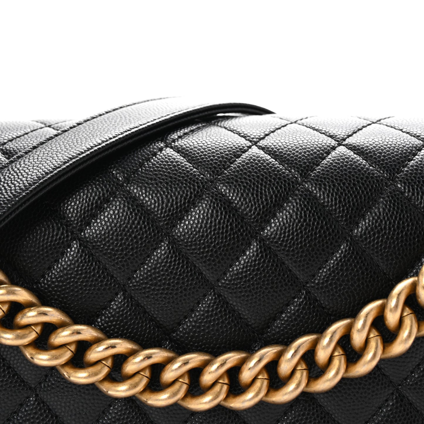 Caviar Quilted New Medium Boy Flap Black
