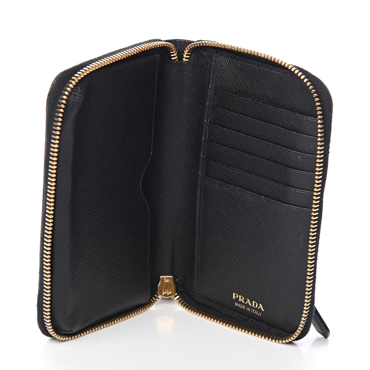 Saffiano Phone Wristlet Wallet Black