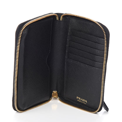 Prada Saffiano Phone Wristlet Wallet Black 5 of 7