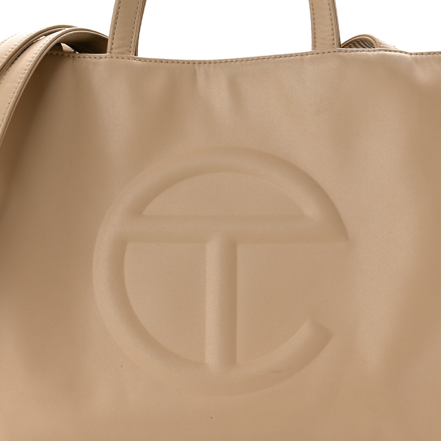 Telfar Vegan Leather Medium Shopping Bag Cream 8 of 11