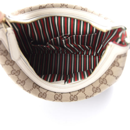 Gucci Monogram Medium New Britt Hobo Off White 4 of 8