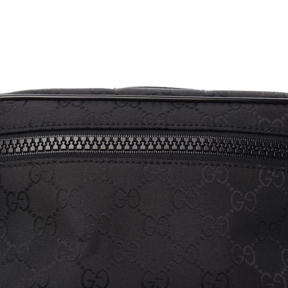 Gucci Nylon Monogram Fanny Pack Belt Bag Black 9 of 9