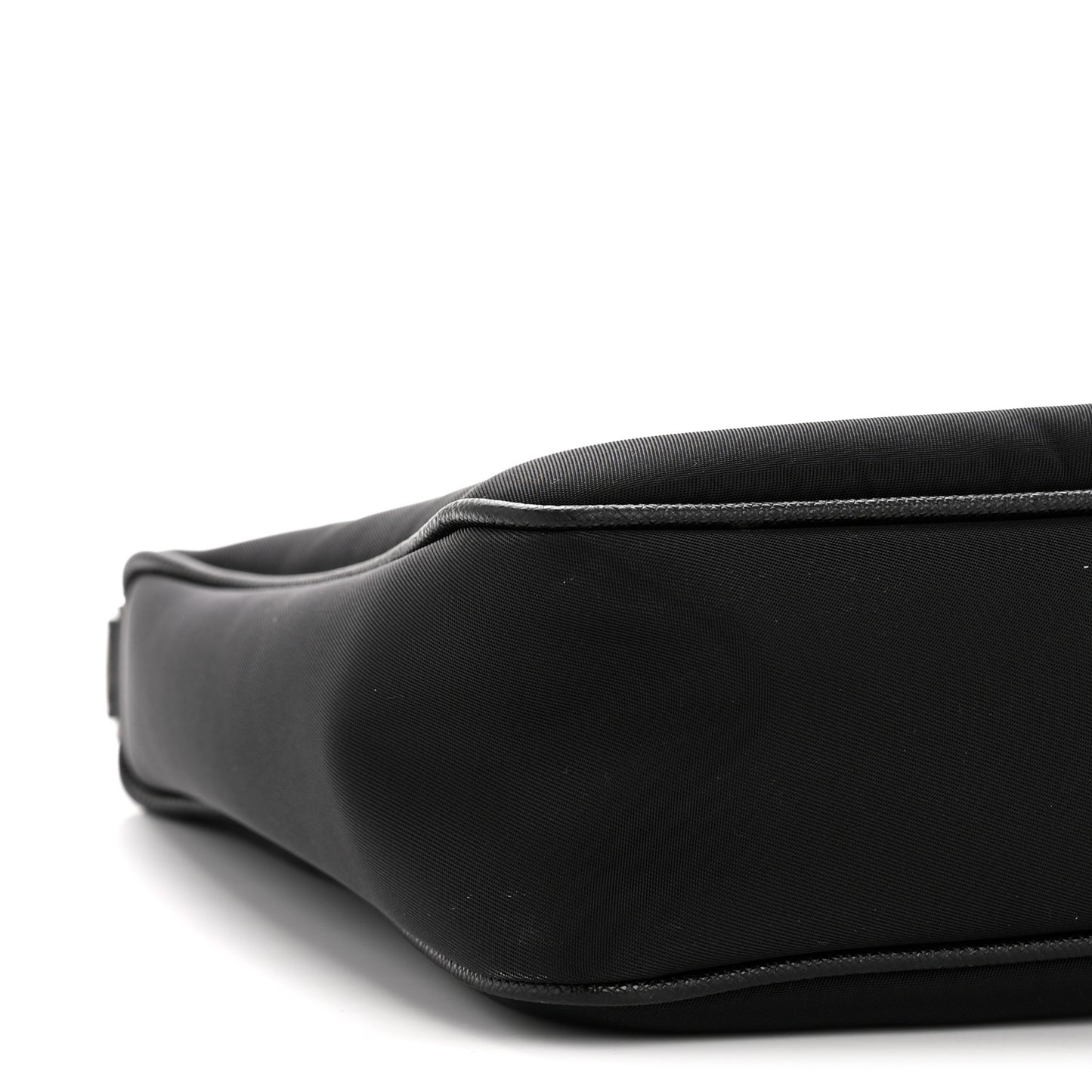 Re-Nylon Saffiano Travel Brique Crossbody Bag Black