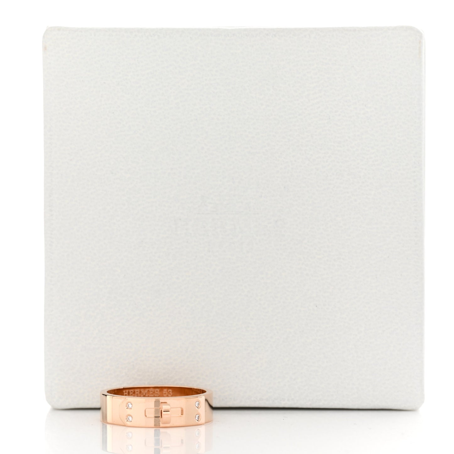 18K Rose Gold Diamond PM Kelly Ring 53 6.25