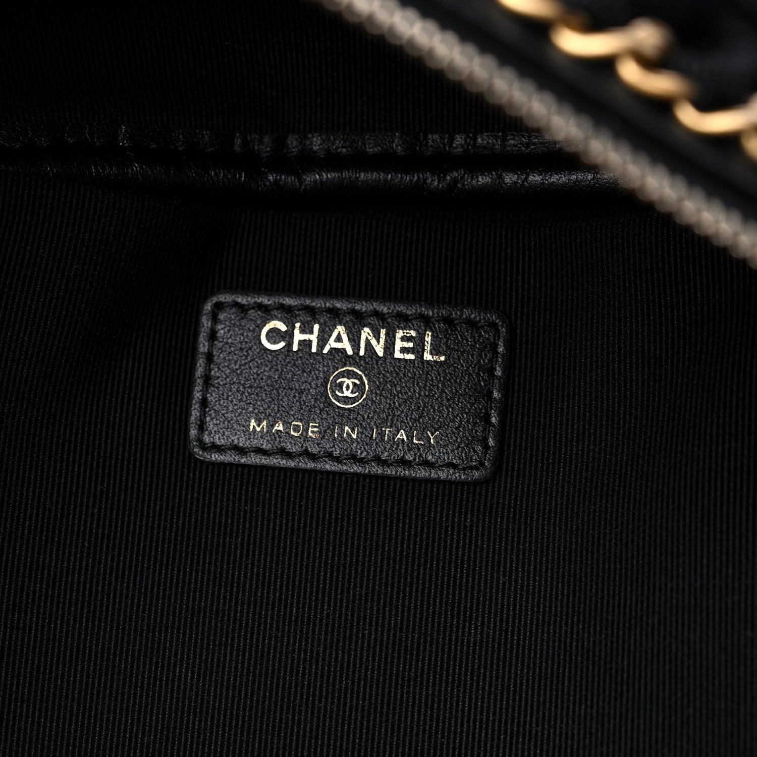 Chanel Nylon Grosgrain Lifestyle Pouch With Sleep Mask Black 6 of 12