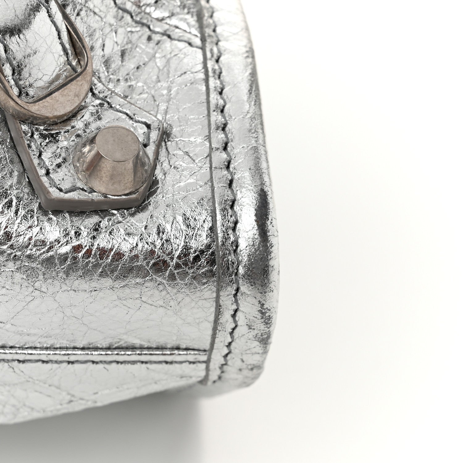 Balenciaga Agneau Classic Silver Hardware S City Aluminum 12 of 12