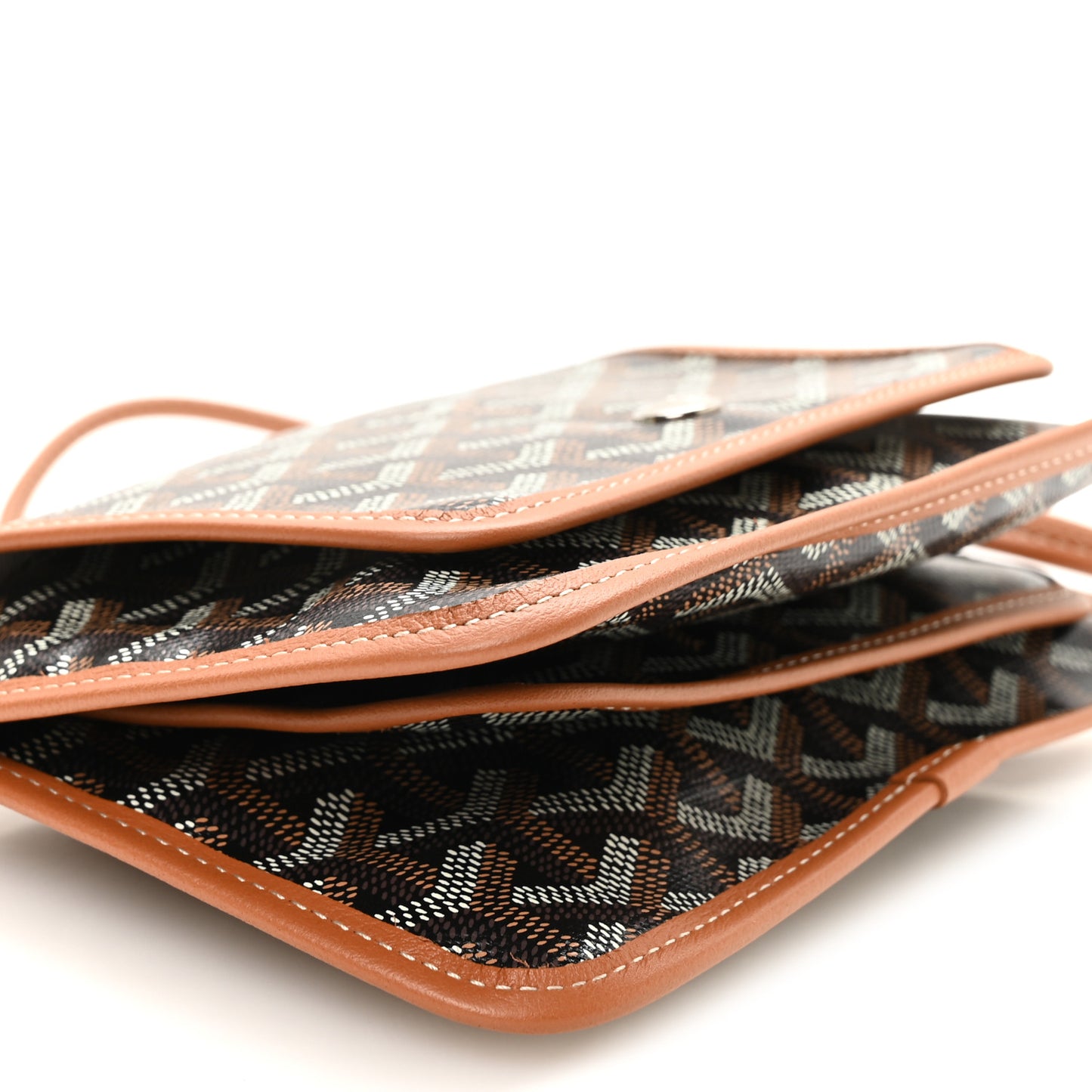 Goyardine Plumet Wallet Clutch Black Gold