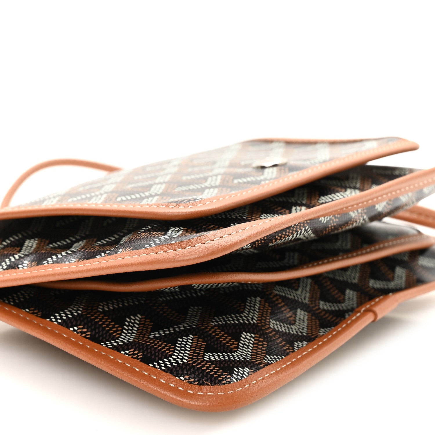 Goyard Goyardine Plumet Wallet Clutch Black Gold 9 of 10