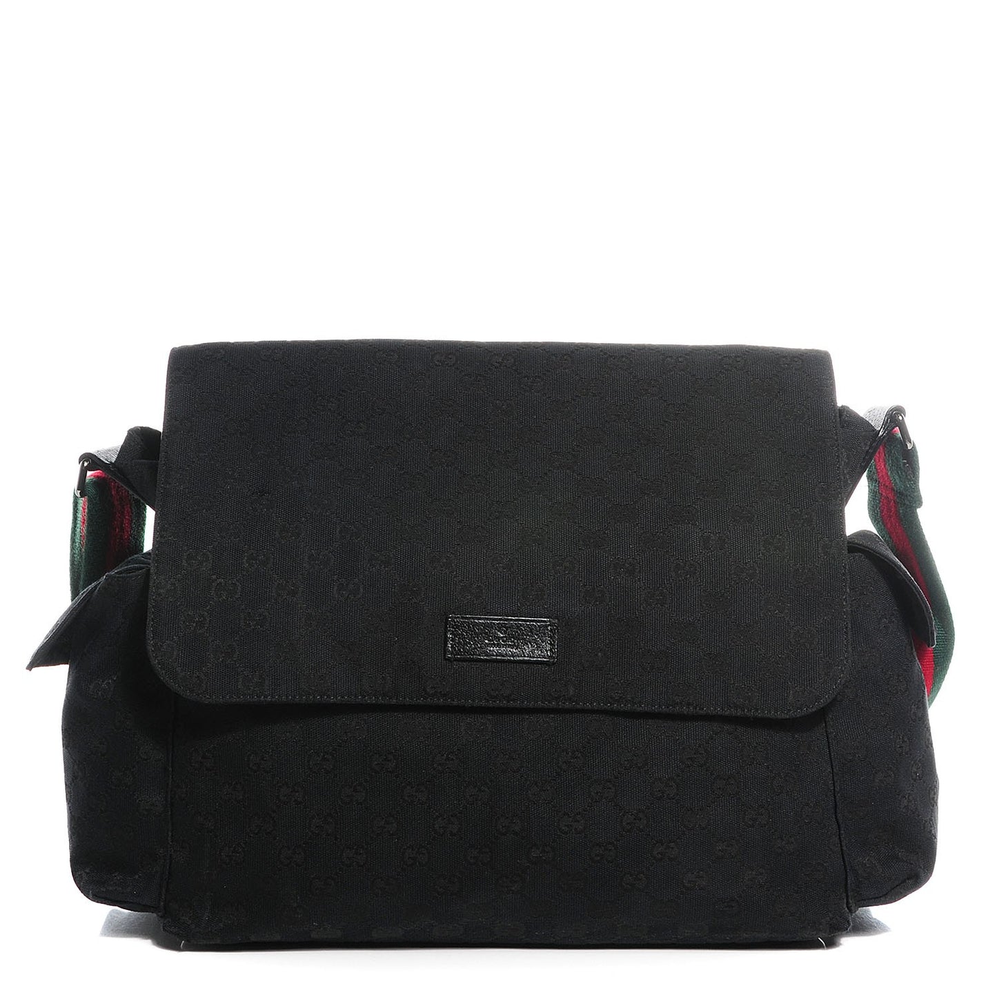 Monogram Diaper Messenger Bag Black