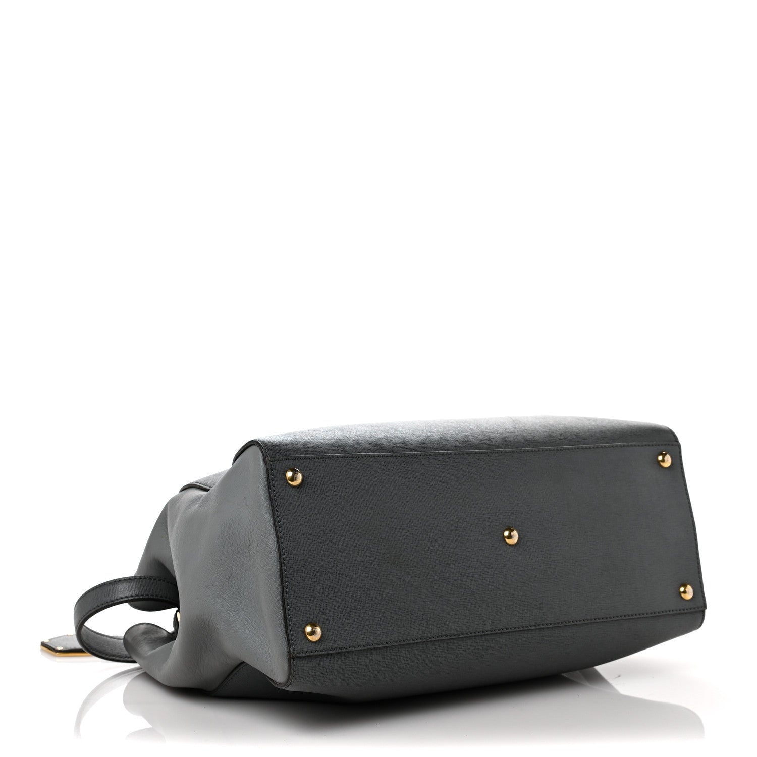 Fendi Vitello Elite Flamingo Regular 2Jours Tote Grigio Grigio Chiaro 3 of 8