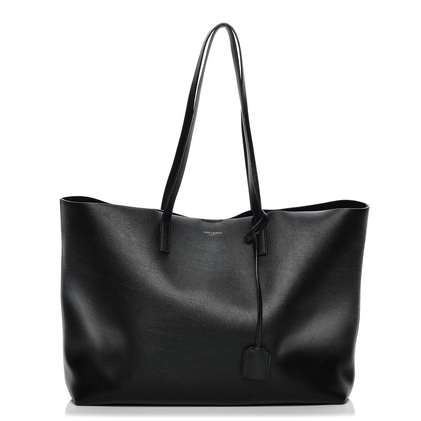 Calfskin Large Shopping Tote Black