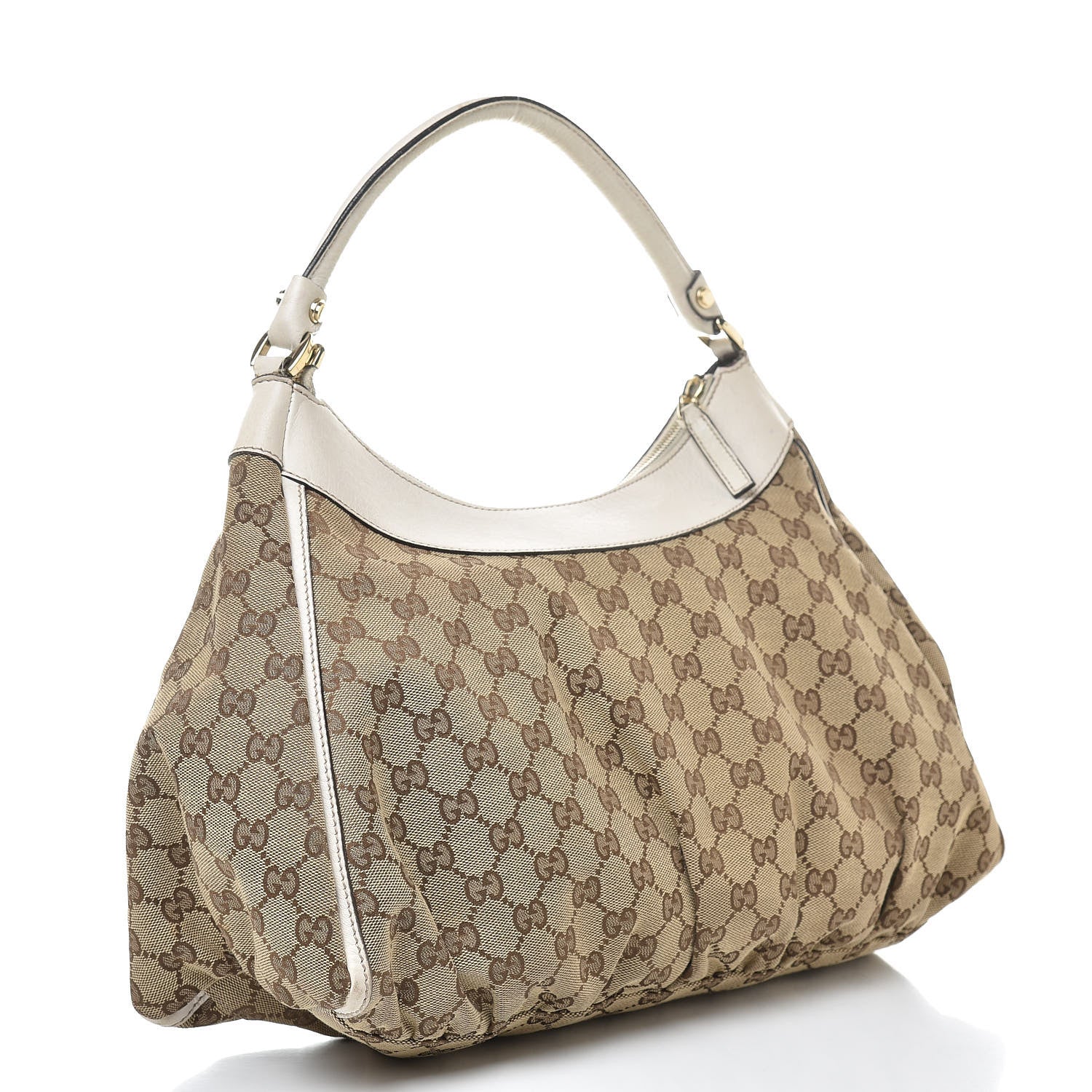 Gucci Monogram Large D Gold Hobo Off White 3 of 20