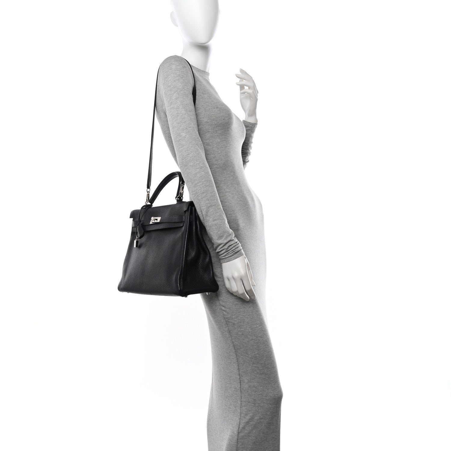 Hermes Togo Kelly Retourne 35 Bleu Indigo 2 of 14