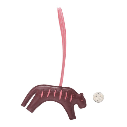 Hermes Milo Lambskin Rooroo Bag Charm Rouge H Rose Azalee 2 of 4