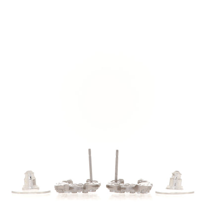 Chanel Crystal Pearl CC Earrings Silver 3 of 5