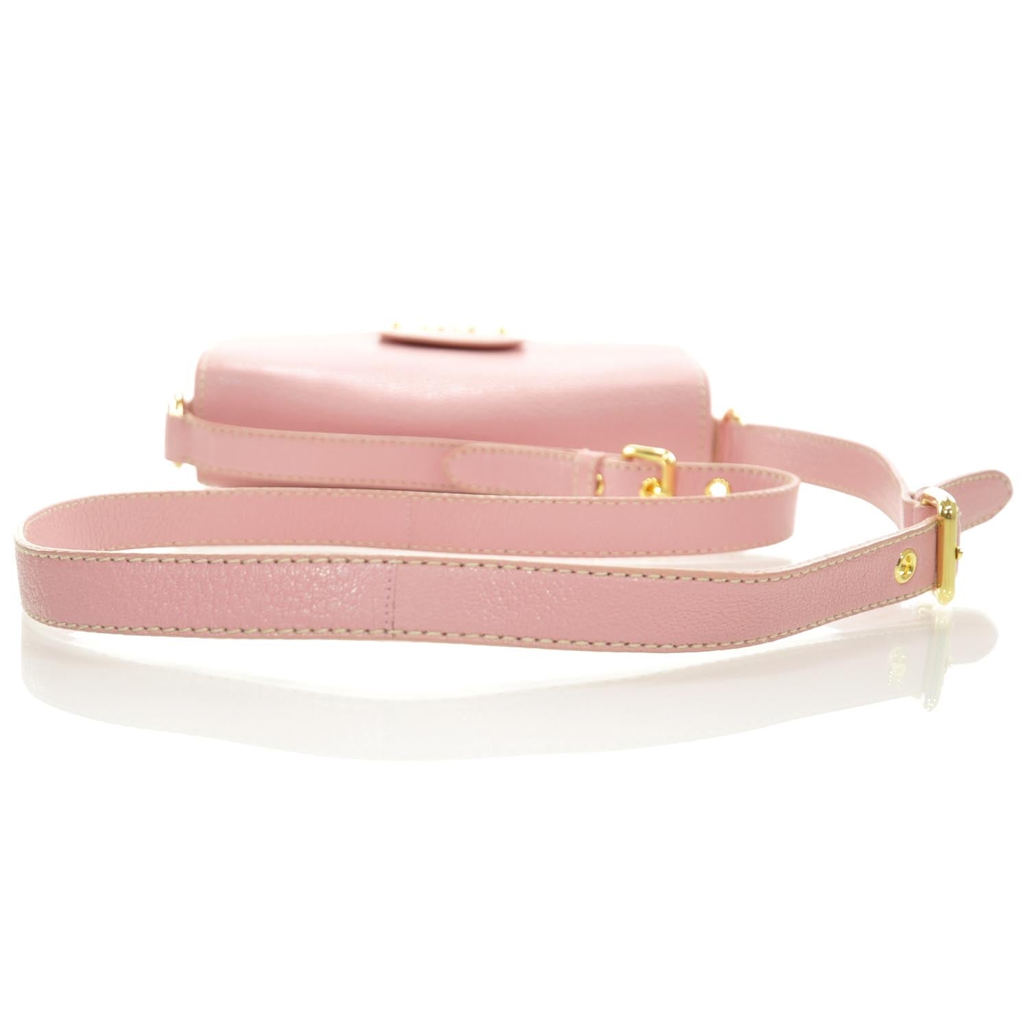 Miu Miu Leather Shoulder Bag Pink 5 of 7