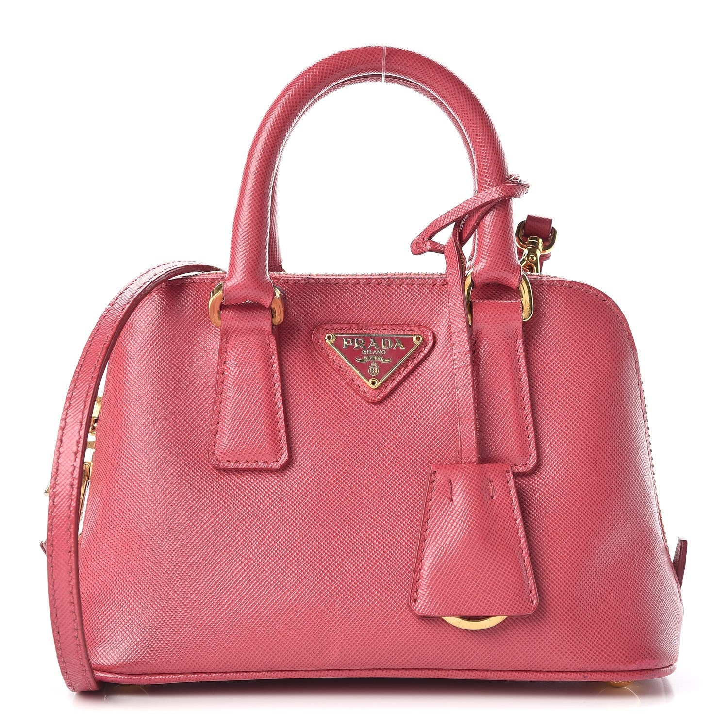 Prada Saffiano Lux Mini Promenade Tote Peonia 1 of 11