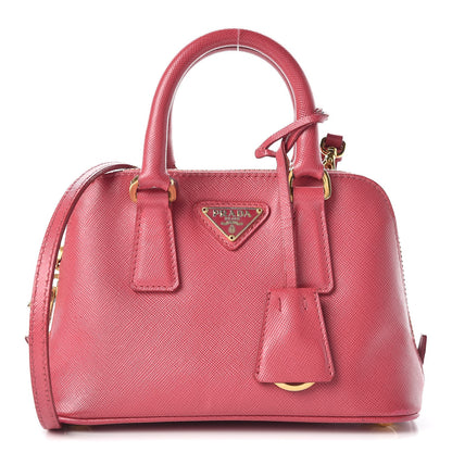 Prada Saffiano Lux Mini Promenade Tote Peonia 1 of 11