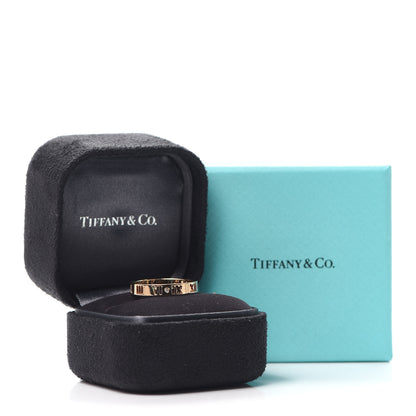 Tiffany 18K Rose Gold Diamond Atlas Pierced Ring 54 6.75 5 of 5