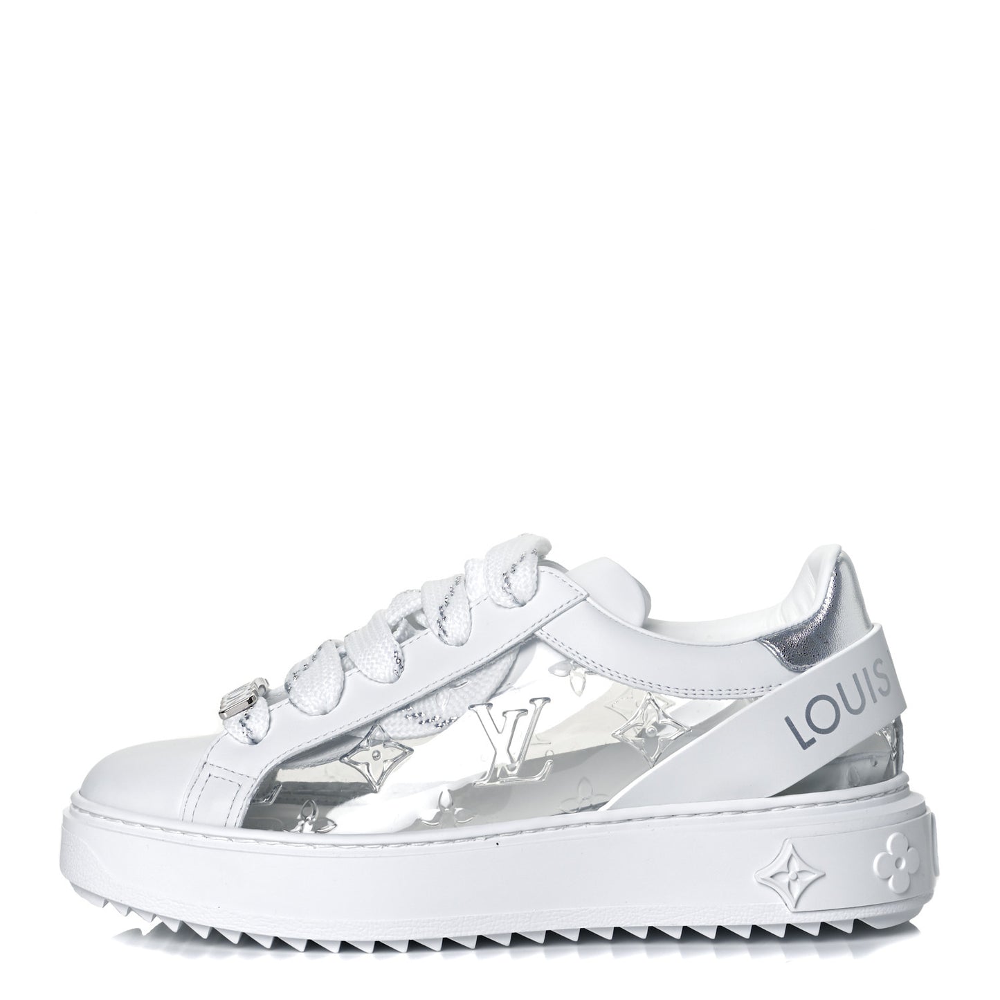 Monogram PVC Time Out Sneakers 36 Silver