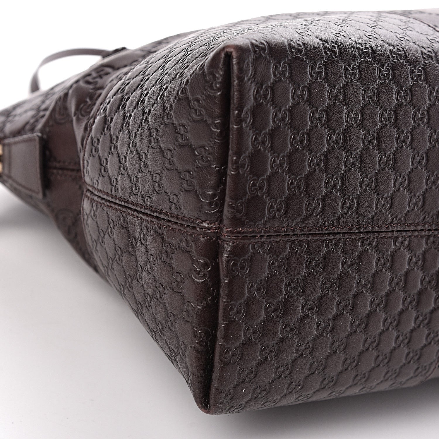 Gucci Guccissima Medium Bree Shoulder Bag Chocolate 9 of 10
