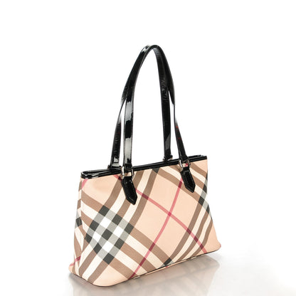 Burberry Supernova Check Regent Tote Black 3 of 7