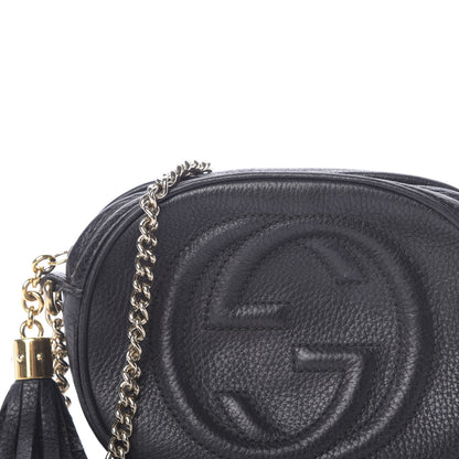 Gucci Pebbled Calfskin Mini Soho Chain Bag Black 11 of 11