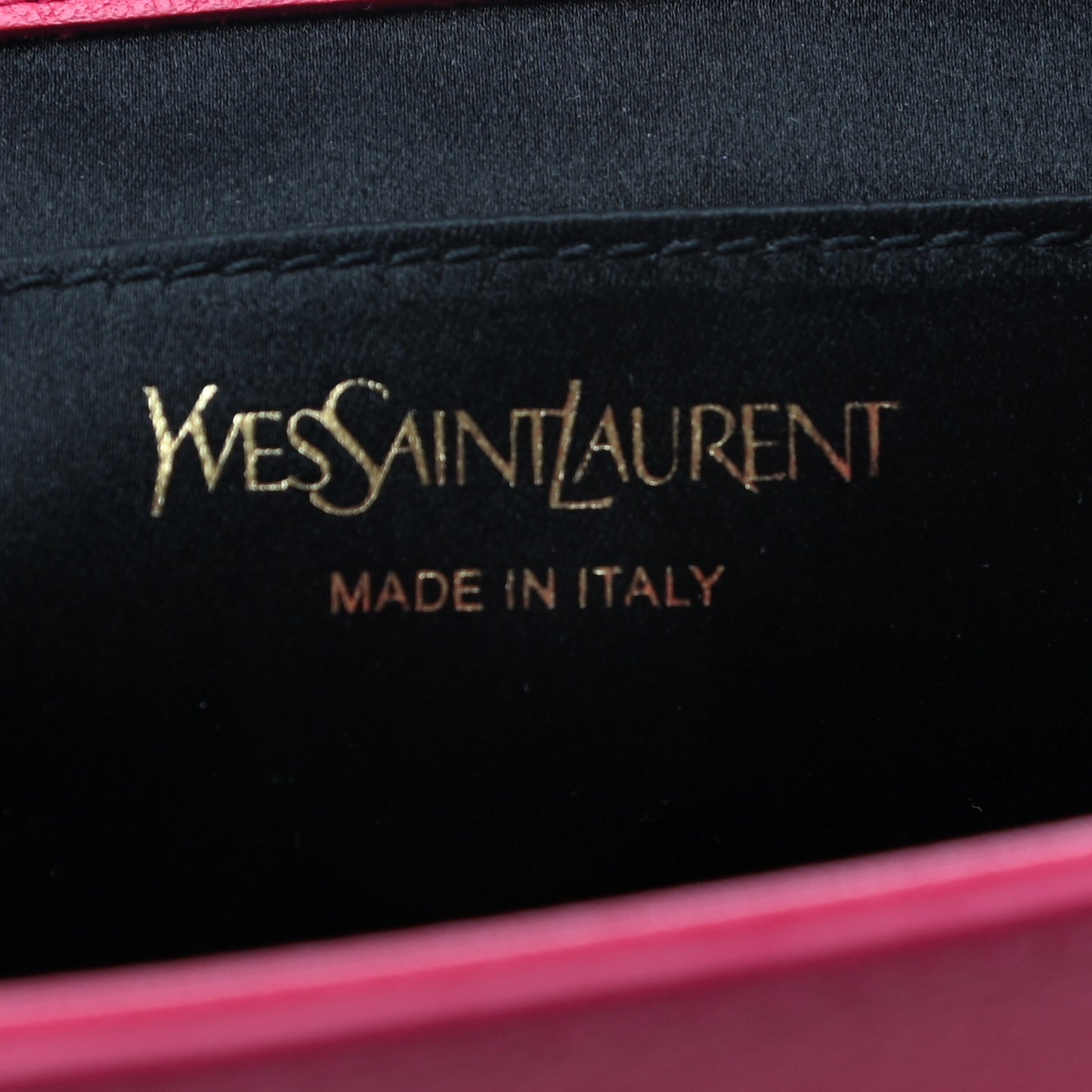Calfskin Monogram Large Belle De Jour Clutch Lipstick Fuchsia