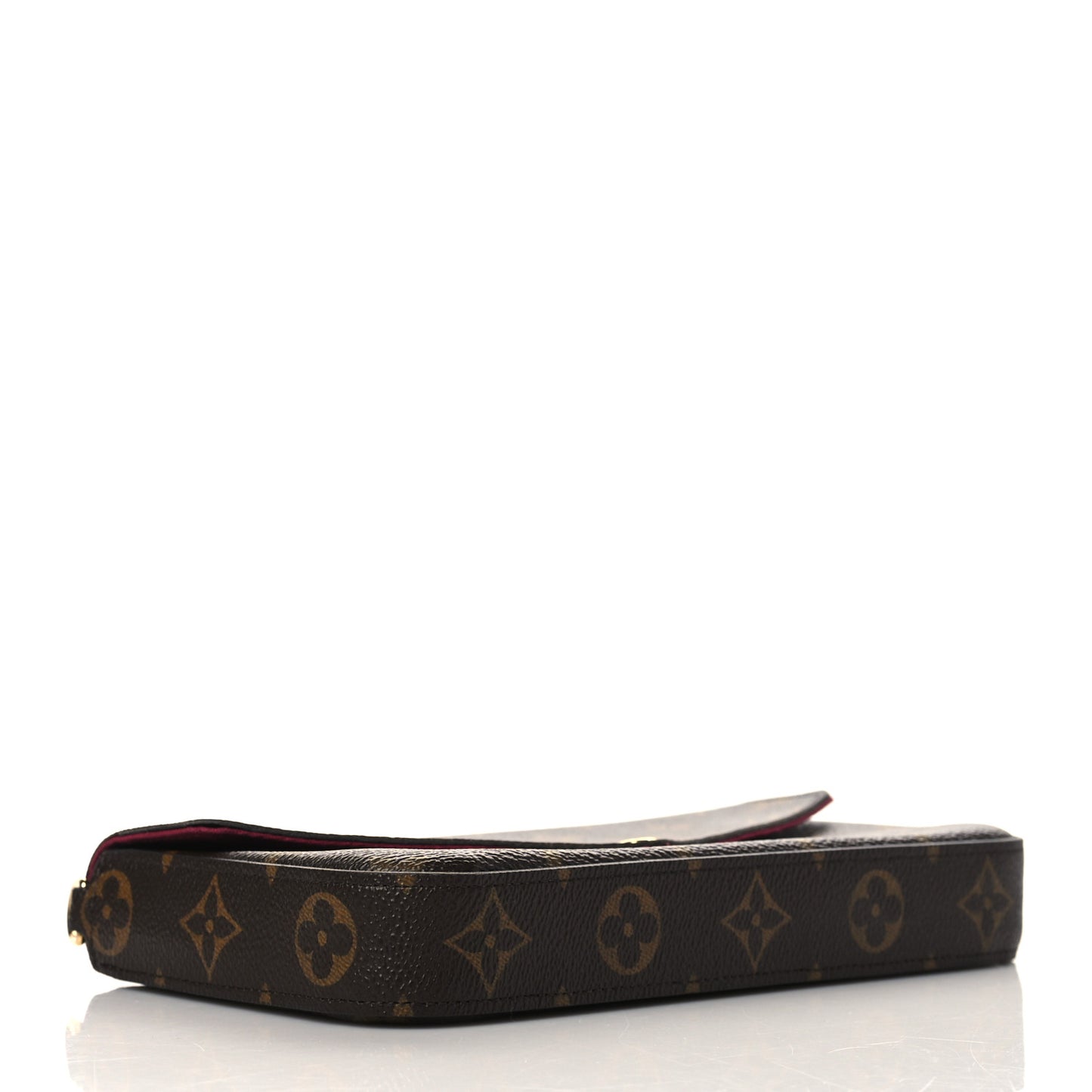 Monogram Pochette Felicie Chain Wallet Fuchsia