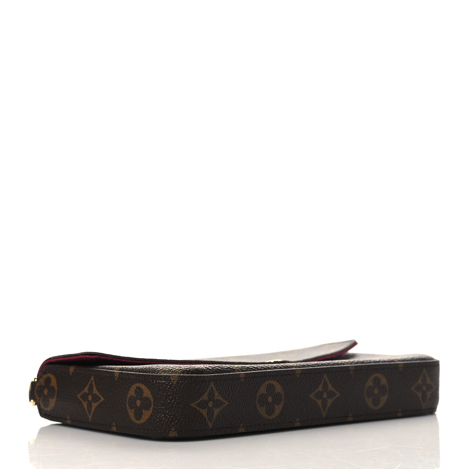 Louis Vuitton Monogram Pochette Felicie Chain Wallet Fuchsia 3 of 9