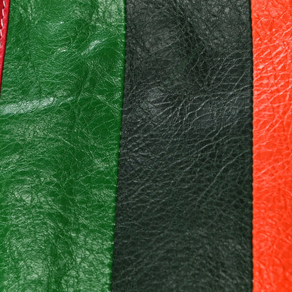 Balenciaga Agneau Arena Multicolore Bazar Pouch Vert Emeraude Black 11 of 11