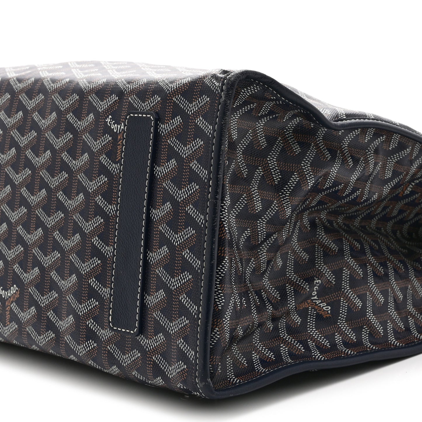 Goyardine Saint Leger Soft Briefcase Backpack Navy