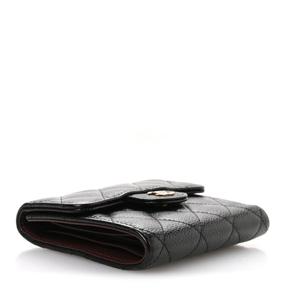 Chanel Caviar Quilted Compact Flap Wallet Black 4 of 8