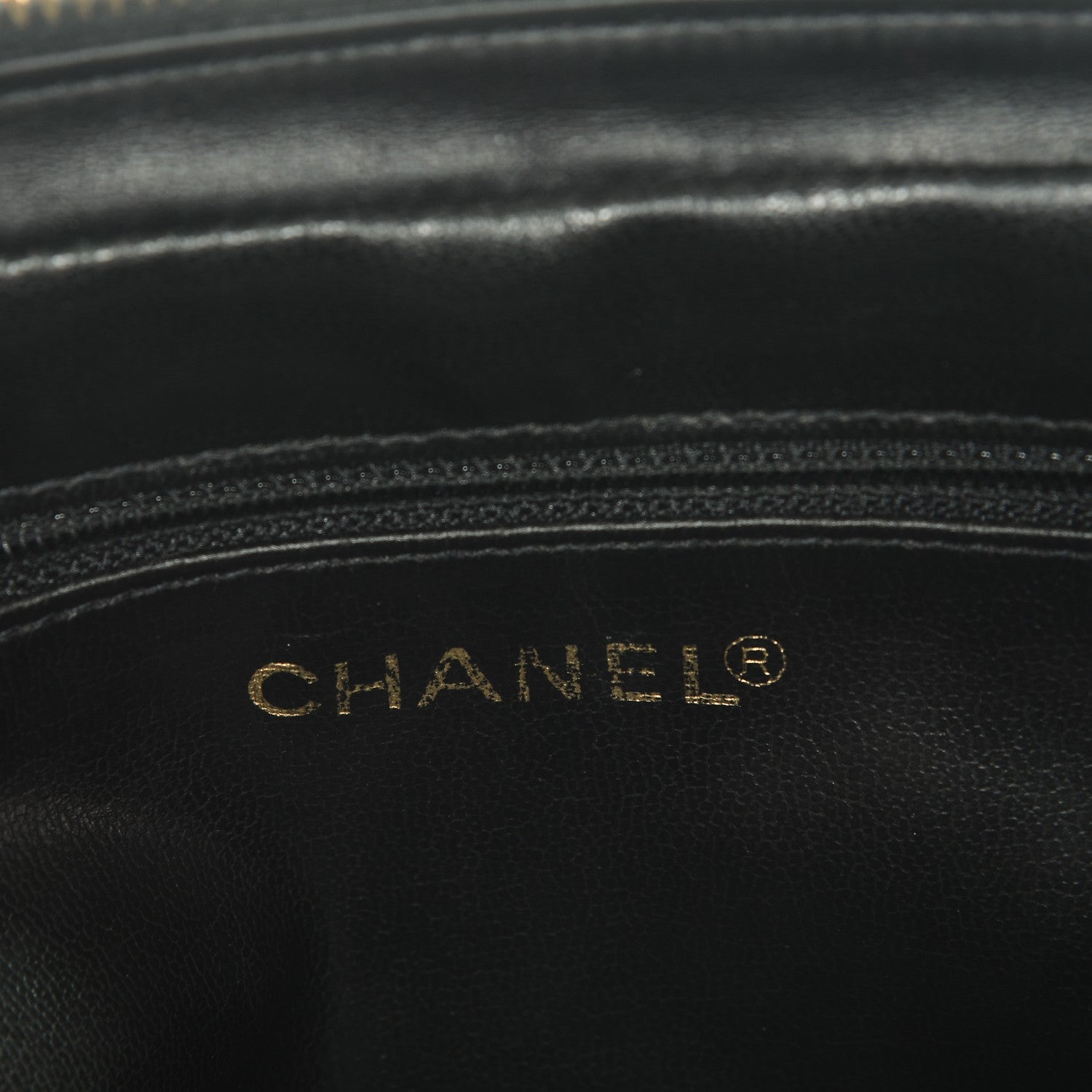 Chanel Caviar Chevron Quilted Camera Case Black 7 of 9
