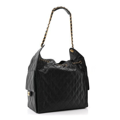Chanel Caviar Quilted Medium Chanel 25 Handbag Black 4 of 12