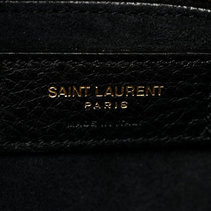 Saint Laurent Grained Deerskin Bea Tote Black 6 of 12