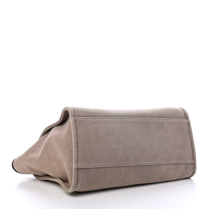 Chanel Canvas Medium Deauville Tote Ecru 3 of 4
