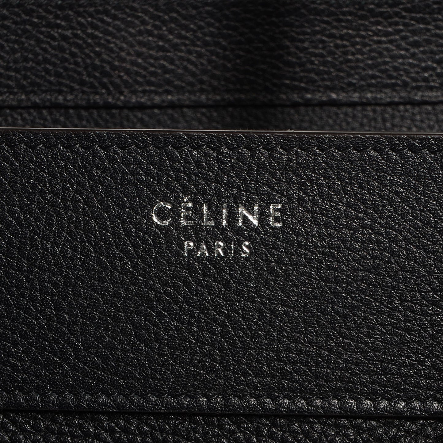 Drummed Calfskin Mini Luggage Black