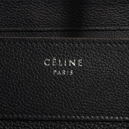Celine Drummed Calfskin Mini Luggage Black 8 of 9
