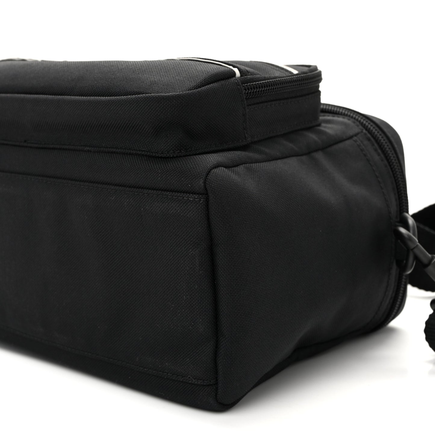 Nylon Logo Sport Camera Bag Black