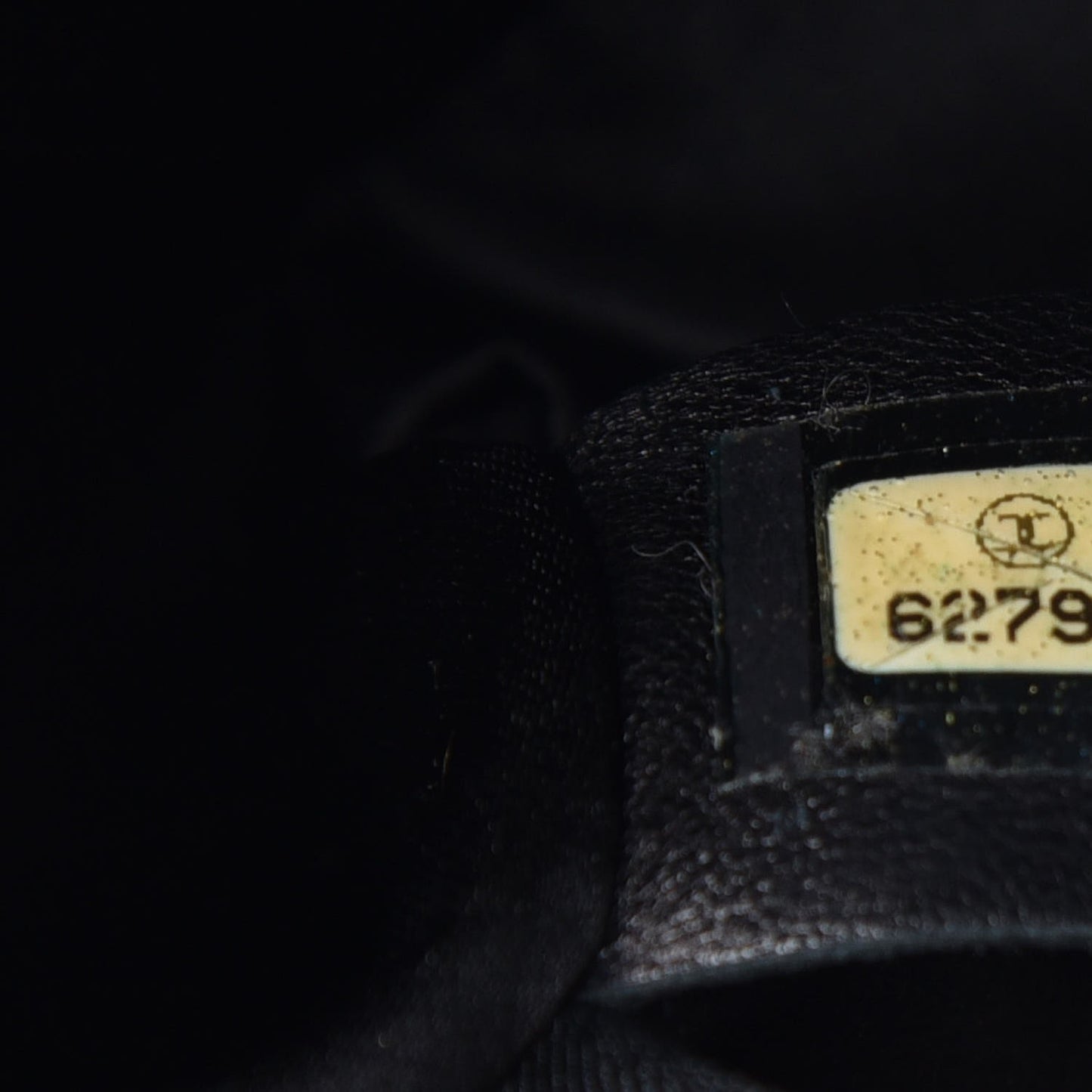 Patent Quilted East West Chocolate Bar Flap Black