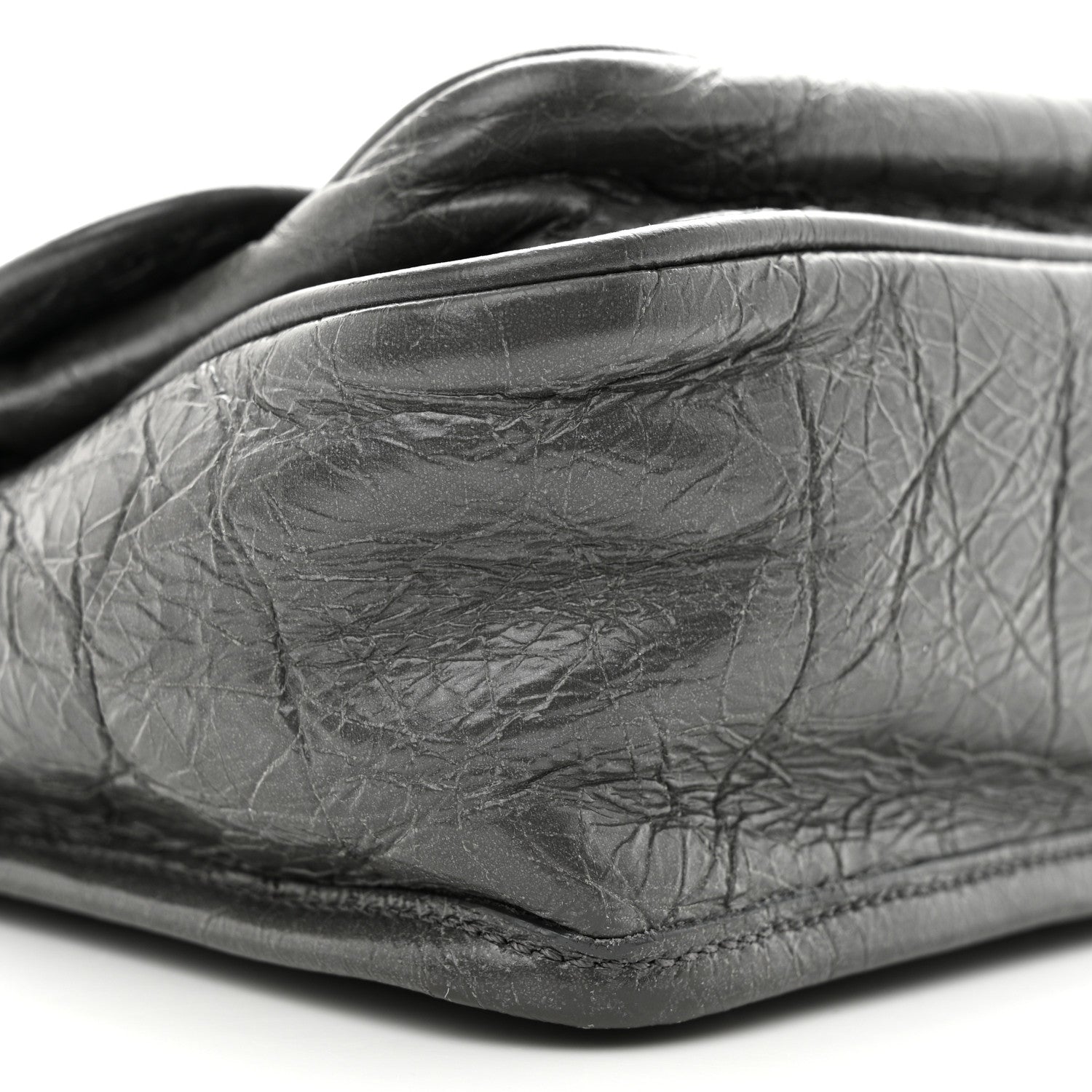 Saint Laurent Crinkled Calfskin Matelasse Monogram Baby Niki Chain Satchel Storm 9 of 15