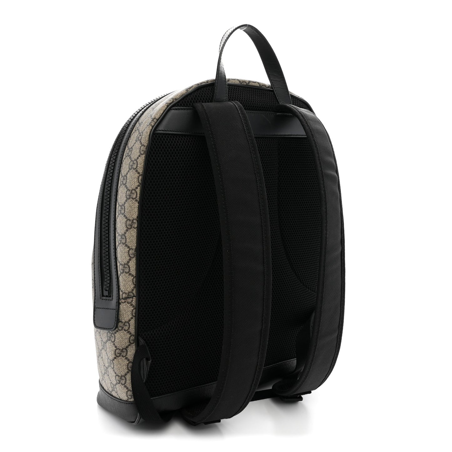 GG Supreme Monogram Medium Backpack Black