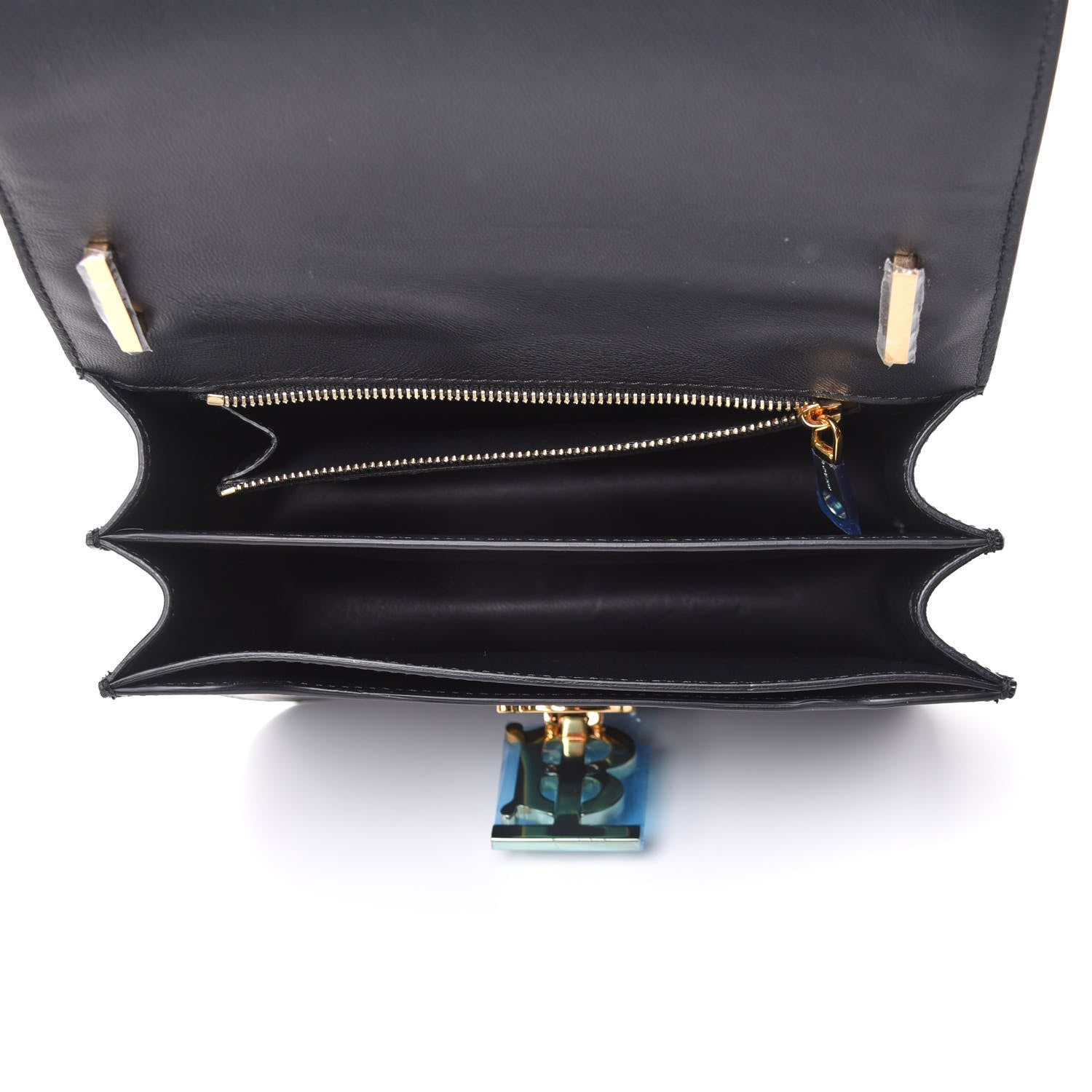 Burberry Calfskin Small TB Bag Black 5 of 9