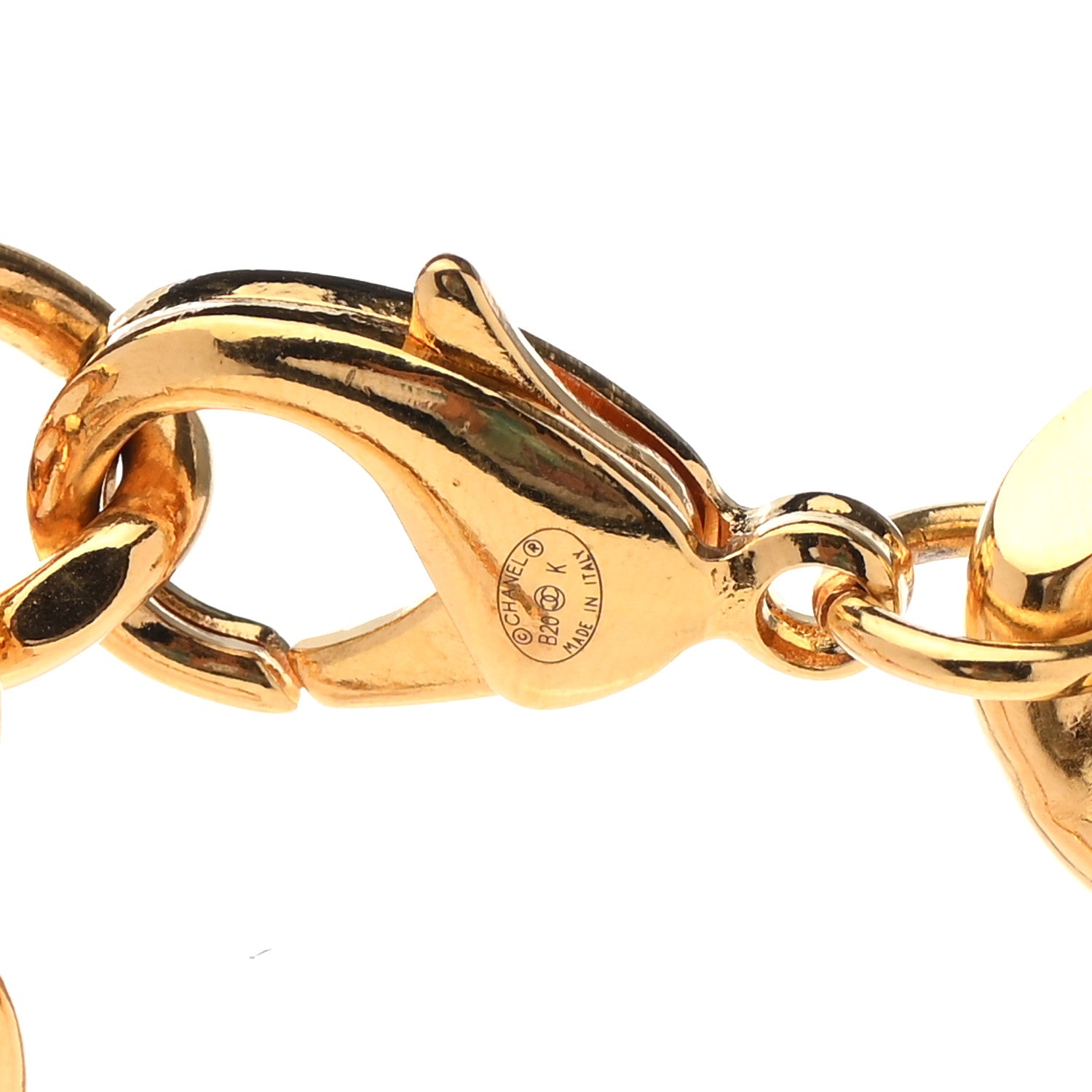 Chanel Metal Pearl Resin Obazine CC Choker Gold Black 6 of 6