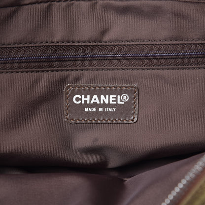 Chanel Nylon Travel Bowler Brown 6 of 10