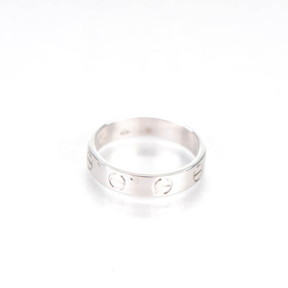 Cartier 18K White Gold 4mm LOVE Wedding Band Ring 47 4 3 of 4
