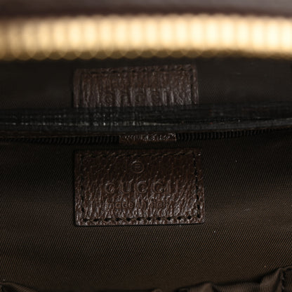 Gucci GG Supreme Monogram Textured Calfskin Web Ophidia Vanity Cosmetic Case Beige Ebony New Acero 6 of 7