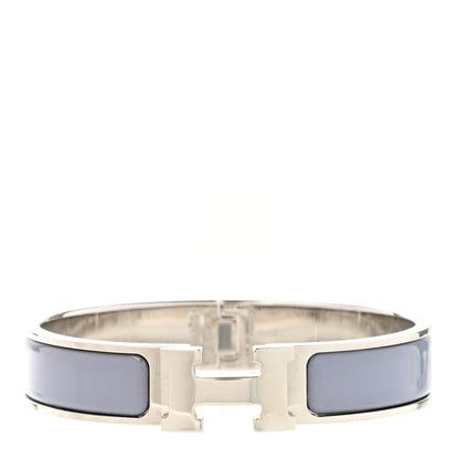Hermes Enamel Narrow Clic Clac H Bracelet PM Bleu Lin 1 of 5